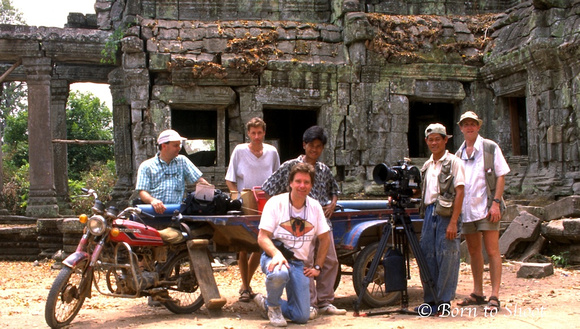 Shooting in the ruins of Angkor Wat, Cambodia