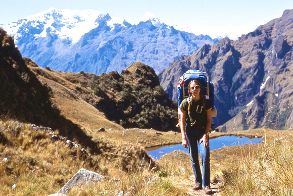 Susie on the Inca trail