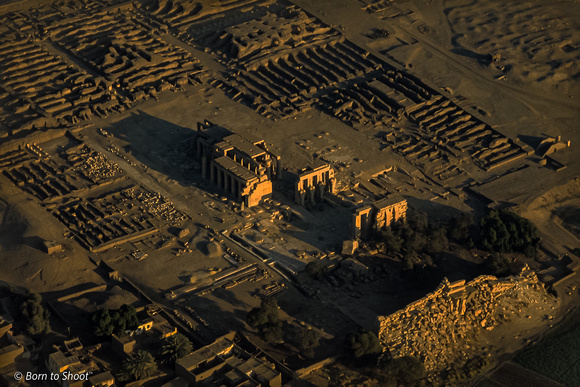 Ramesseum at Thebes, In a Hot Air Ballon