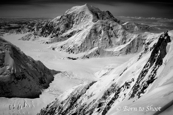 View from 14,000'ft of Mount Foraker_Denali National Park and Preserve