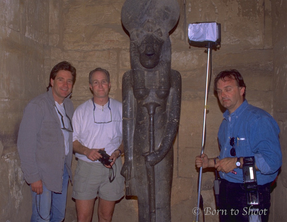 A secret room in Luxor Temple, Egypt