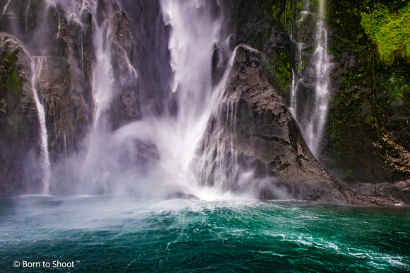 Milford Sound - bottom of Stirling Falls _ New Zealand