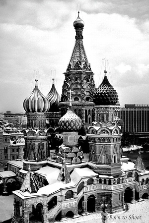 St. Basil's Cathedral on Red Square is Moscow